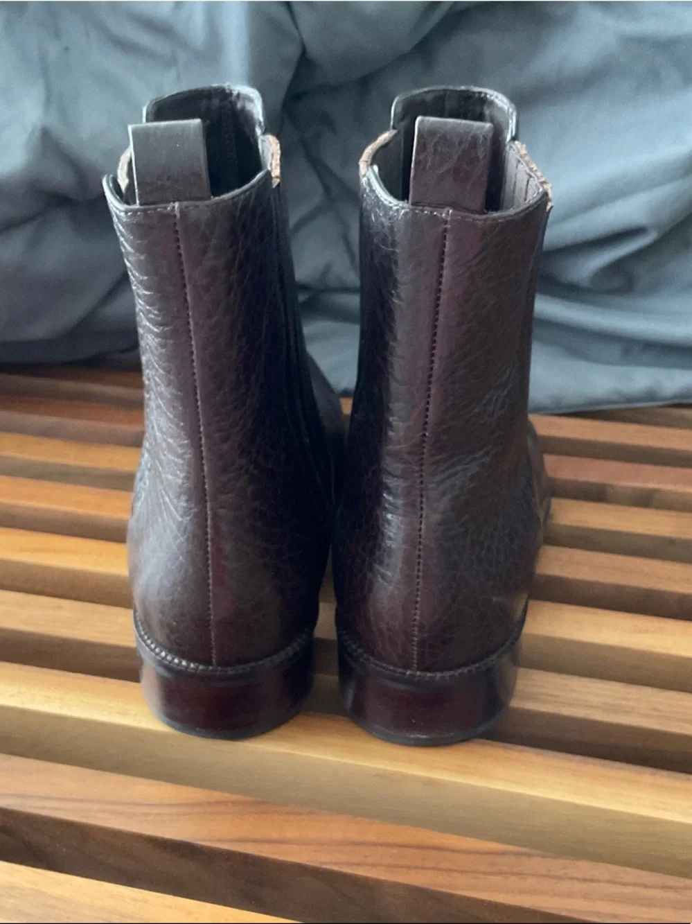 Talbots Dark Brown Leather Chelsea Booties